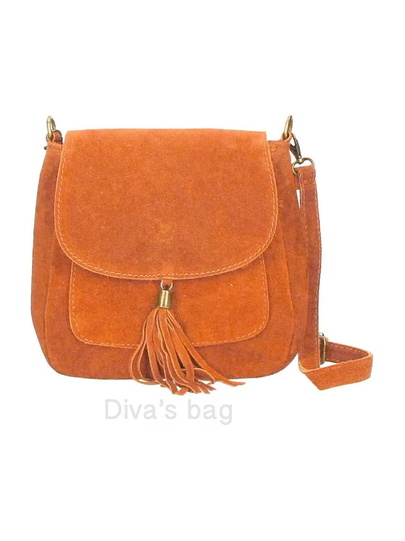 IANIRA — semišová crossbody kabelka