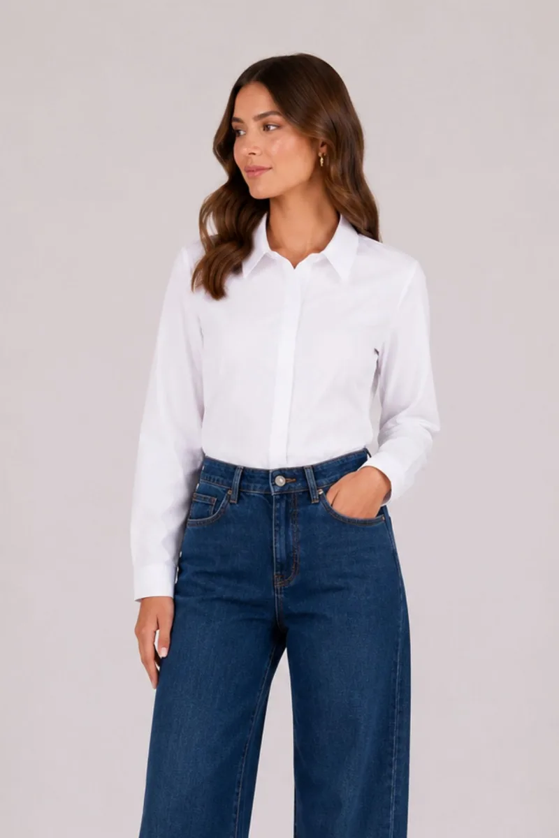 Košile slim fit se skrytými knoflíky