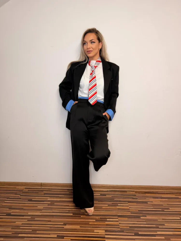 Dámské oversize sako BLAZER SARTORIA AZZURRO